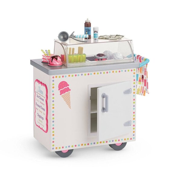 American Girl Ice Cream Cart with Accessories - Picture 1 of 8